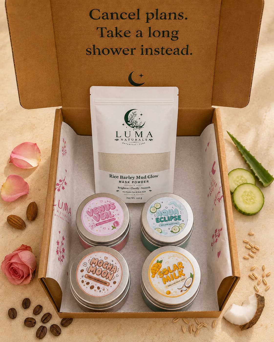Luma Discovery Ritual – Mini Body Scrub & Face Mask Set